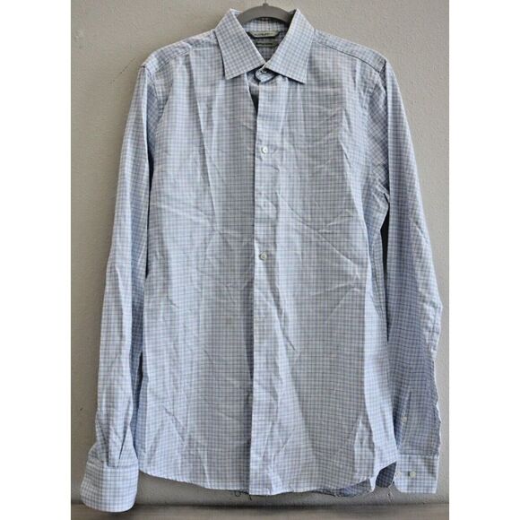 Suitsupply Men Sz 40-7 / 15 3/4L Plaid Egyptian Cotton Button Down L/S Shirt $12 - Picture 1 of 12